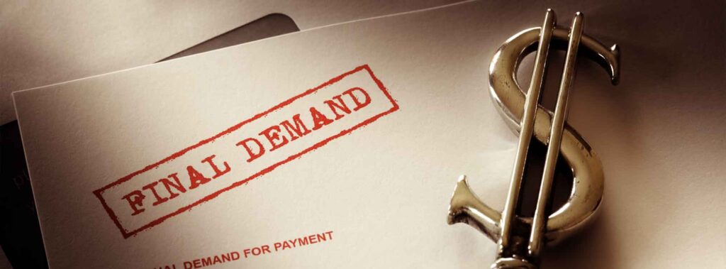 Debt validation and response process for demand letters.